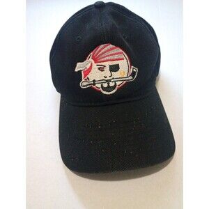 Vintage Portland Pirates AHL Hockey SnapBack Hat Cap CCM Black OSFA Minor League